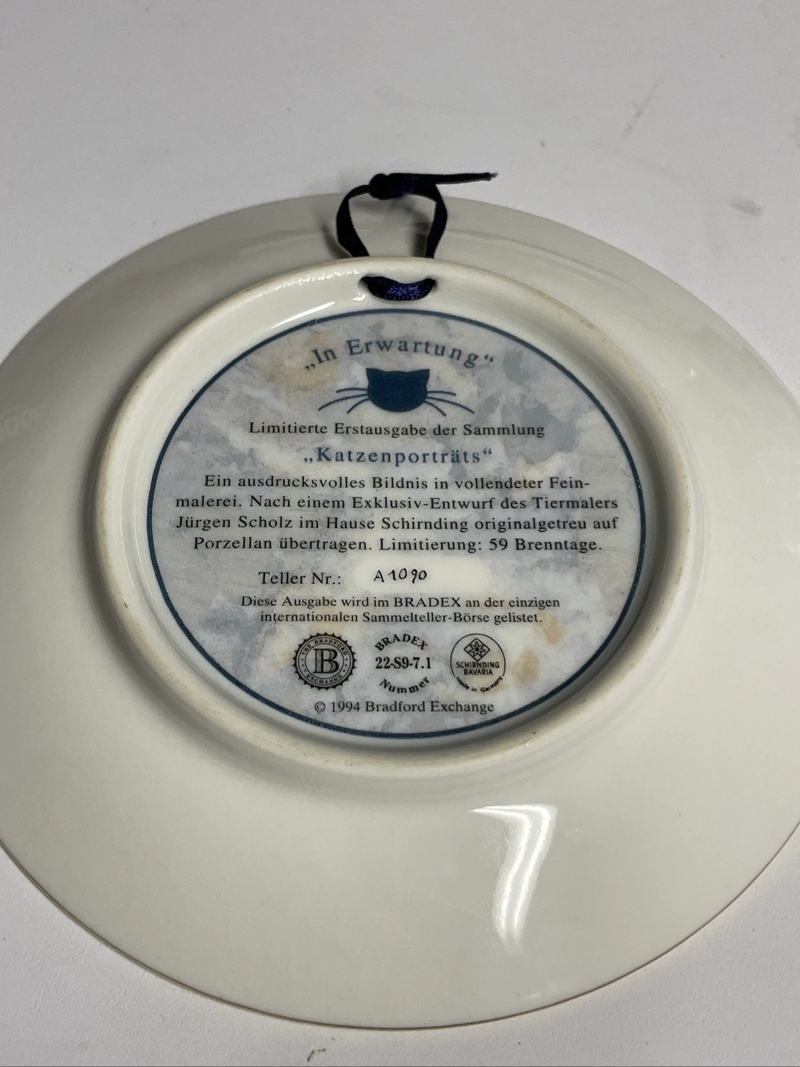 Small cat collection plate / bradford – photo 2
